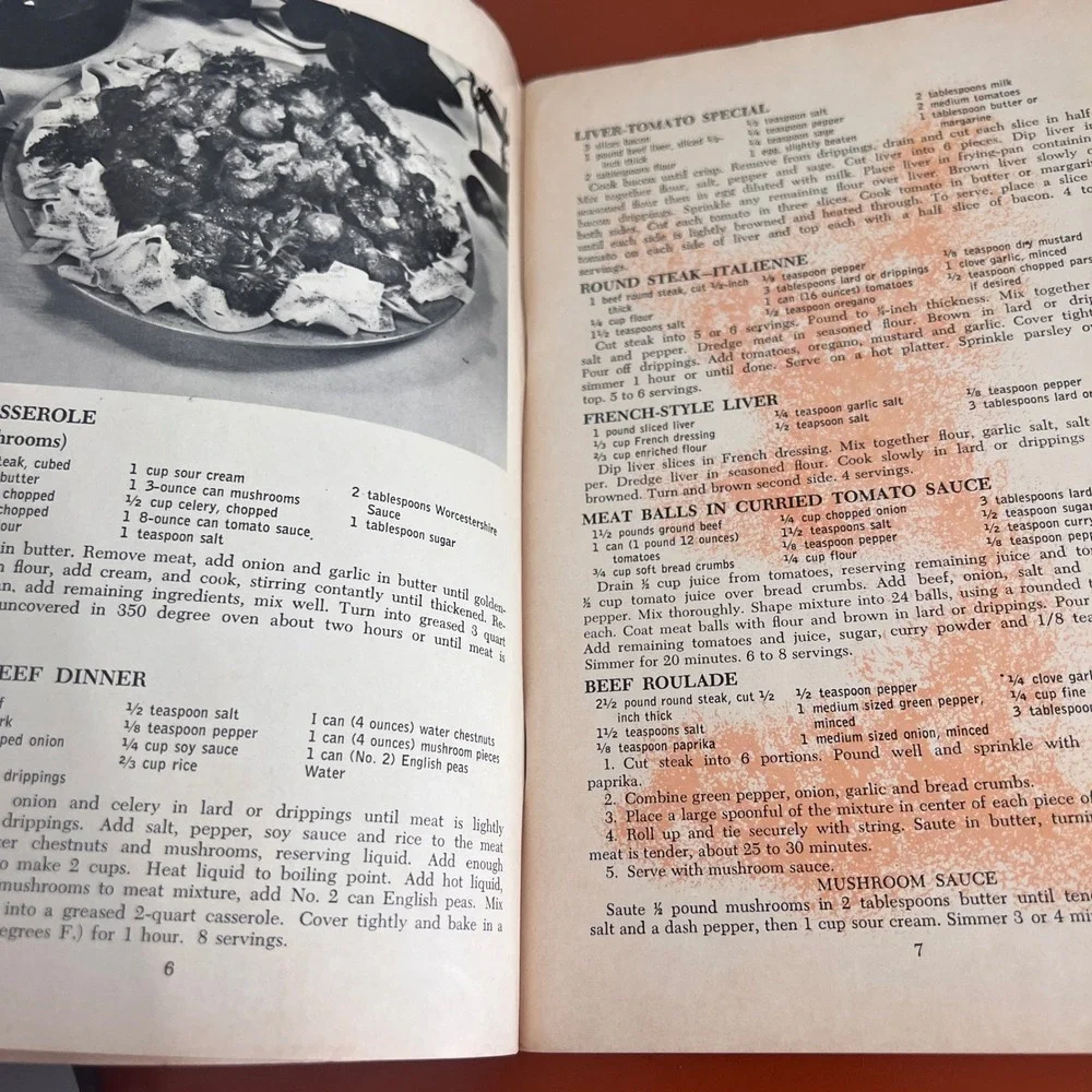 Vintage 1961 Florida Meat Recipes Cookbook Booklet Florida Dept of Agriculture